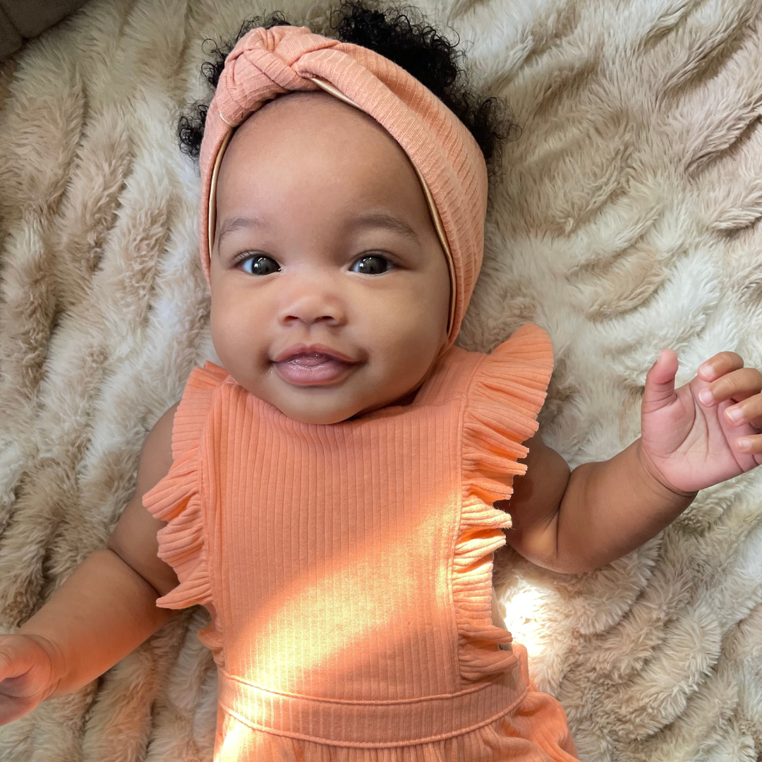 Creamsicle Ribbed Knot Headband