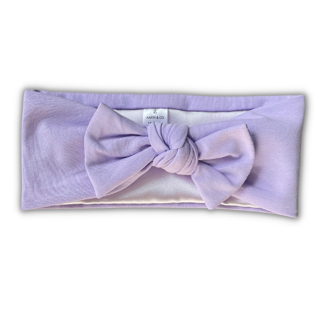 Lavender Bow Headband