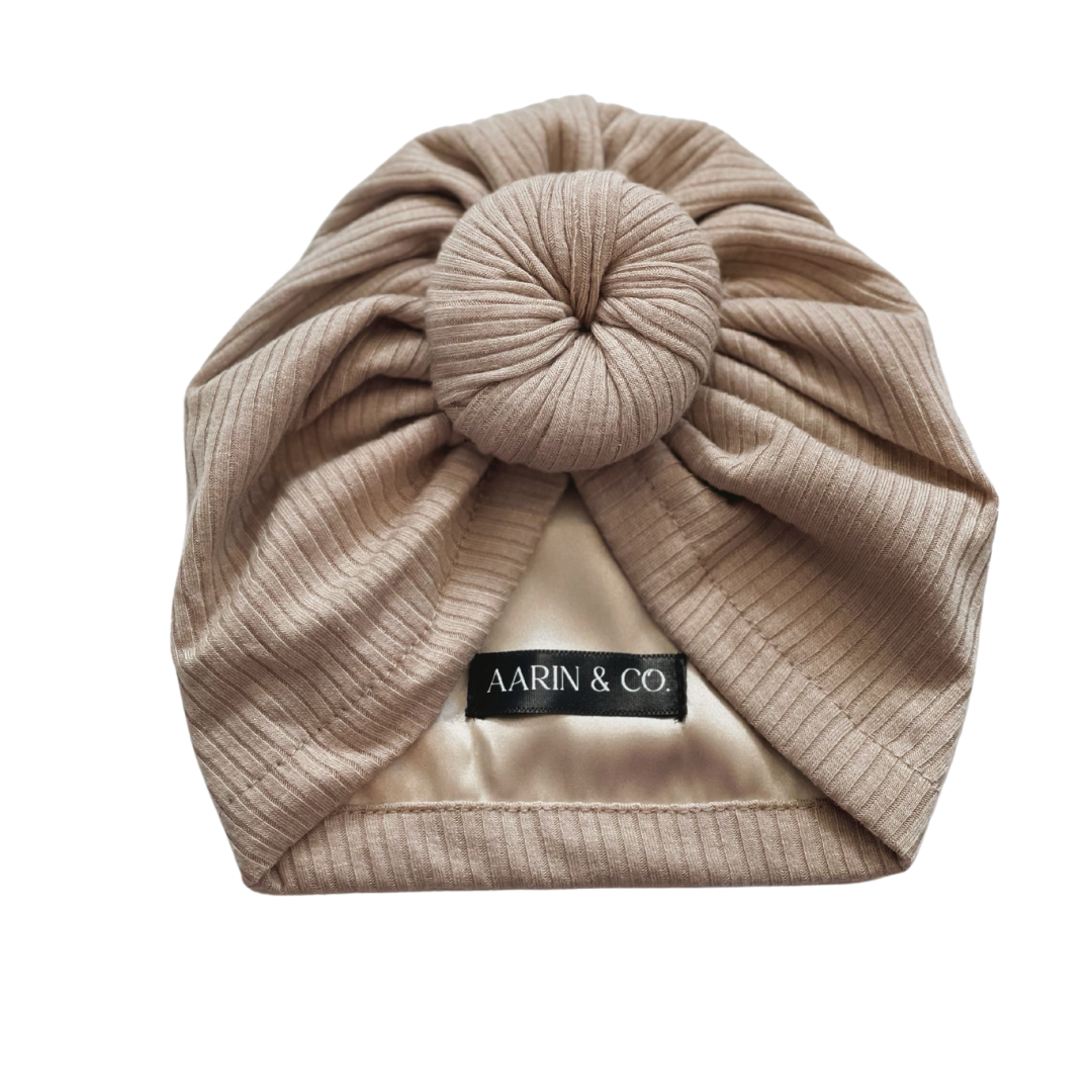 Oat Ribbed Turban