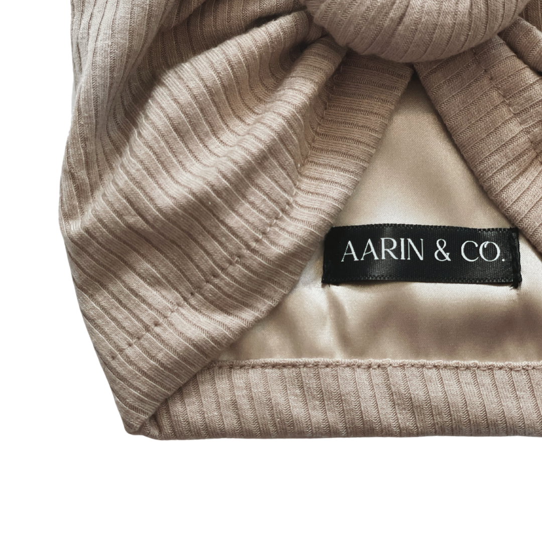 Oat Ribbed Turban