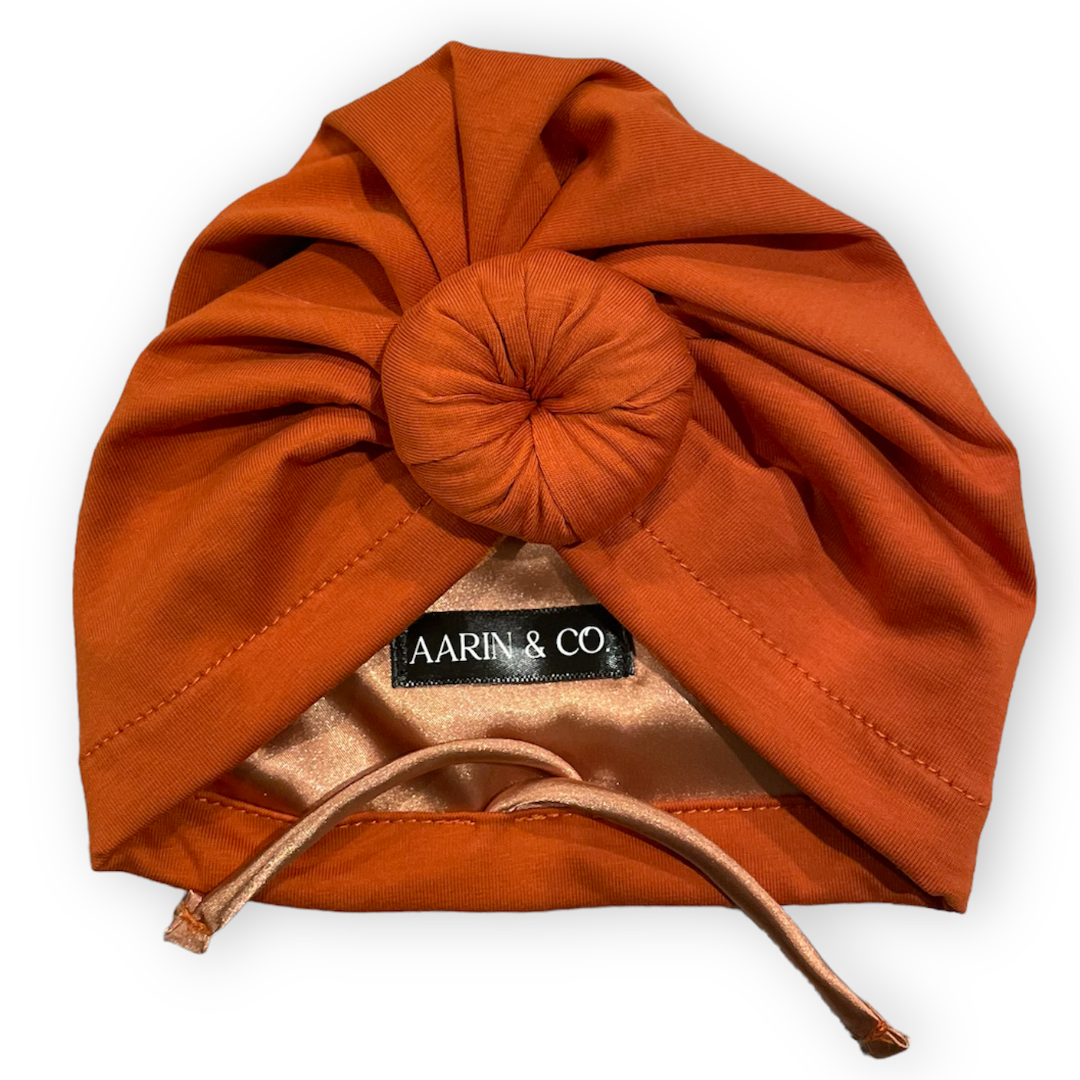 Adjustable Rust Turban