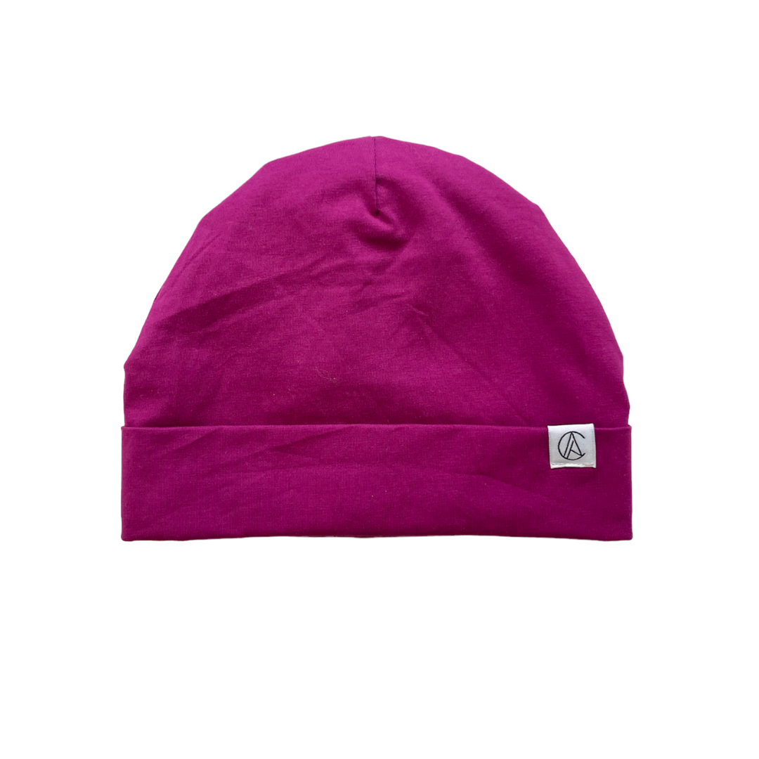 Plum Jersey Beanie