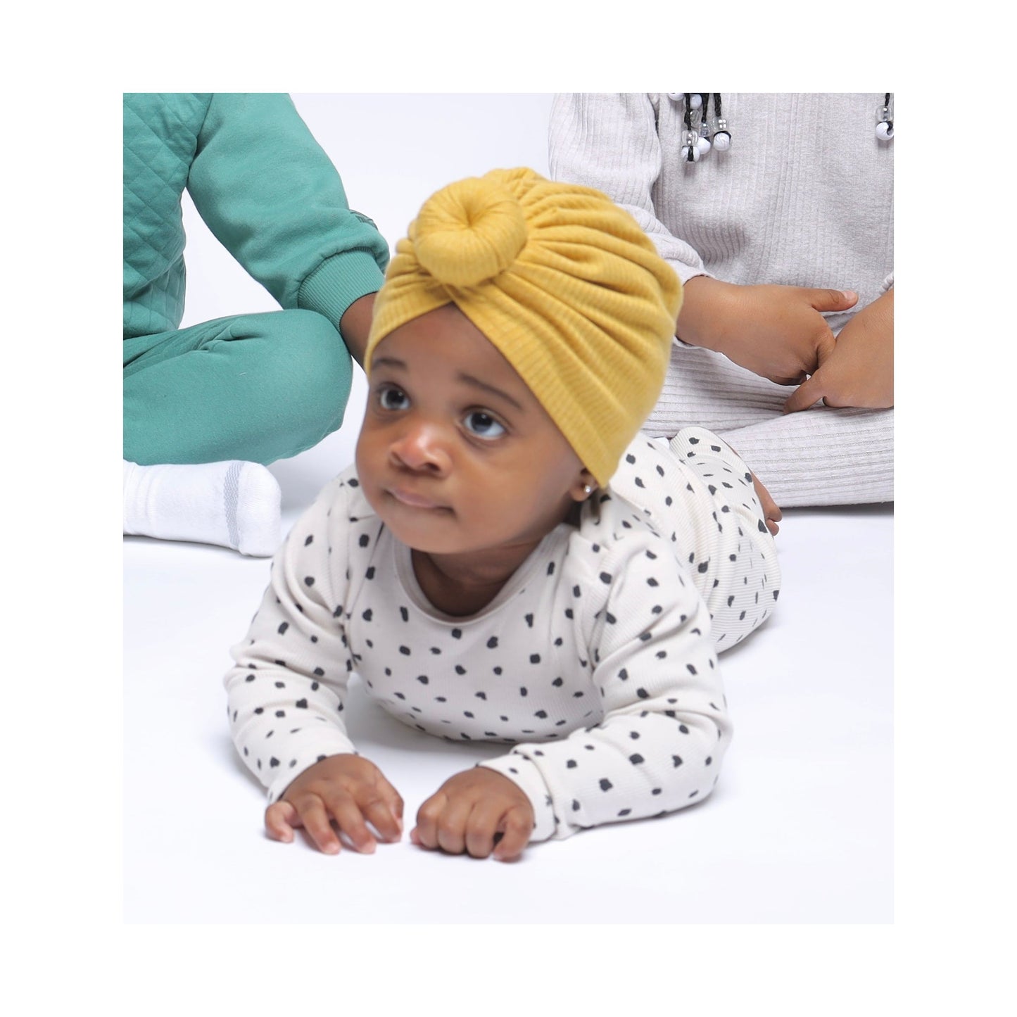 Mustard Ribbed Turban