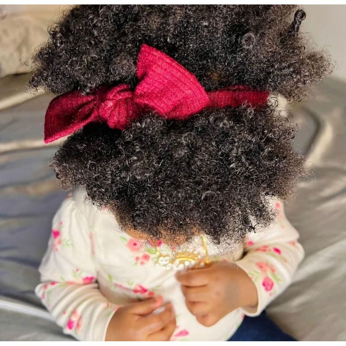 Wine Ribbed Bow Headband