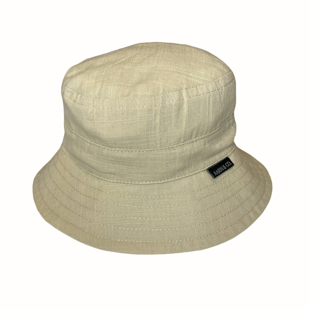 Satin Lined Bucket Hat-Tan