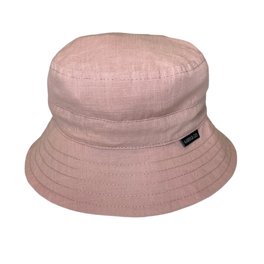 Satin Lined Bucket Hat-Rose