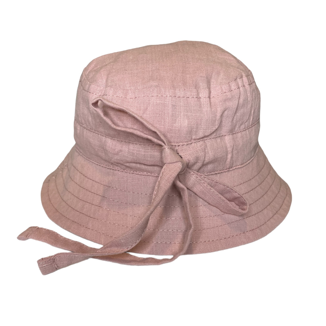 Satin Lined Bucket Hat-Rose