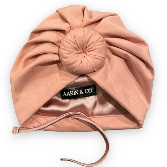 Adjustable Dusty Pink Turban