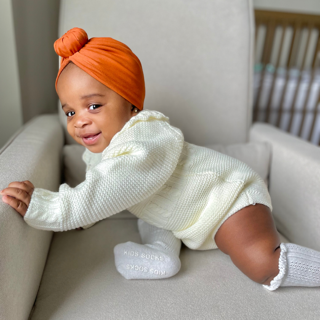 Satin Lined Turban Rust